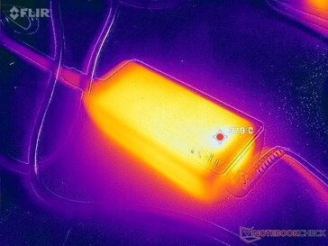 AC adaptörü zorlu yükleri çalıştırırken 38 C'nin üzerine çıkabilir