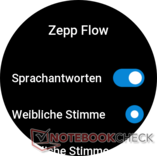 Zepp Flow ayarları