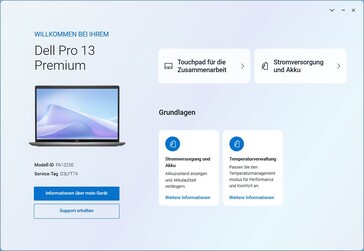 Dell Command ana ekranı