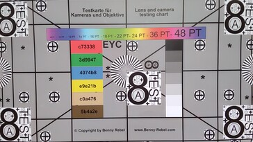 Test tablosu ön kamera