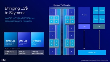 Intel Core Ultra 200S: Hesaplama karosu şeması. (Resim Kaynağı: Intel)