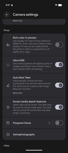 Kamera ayarları: Fotoğraf devam ediyor.