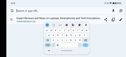 Gboard varsayılan klavyedir