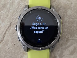 Garmin Fenix 8 akıllı saatin sesli asistanı (Görsel kaynağı: Marcus Herbrich)