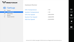 Minisforum MS-A1'in UEFI'si