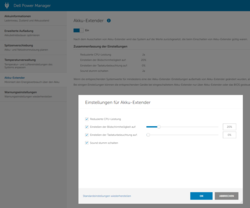 Dell Power Manager - Pil Genişletici: Pil modunda işlemci performansını düşürür