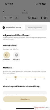 Verimlilik ve kesme yüksekliği - Dreame A1 incelemesi