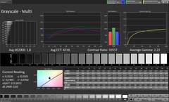 Gri Tonlama (True Tone devre dışı, hedef renk alanı sRGB)
