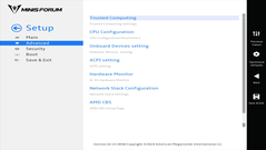 Minisforum MS-A1'in UEFI'si